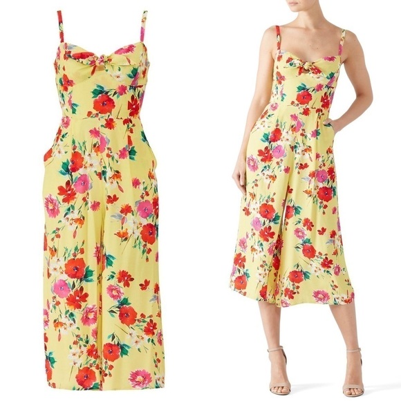 YUMI KIM Pretty Chic Jumpsuit in yellow floral
